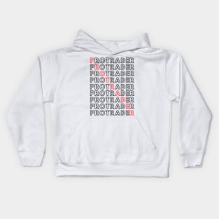 PROTRADER in crossword artwork (Light) Kids Hoodie